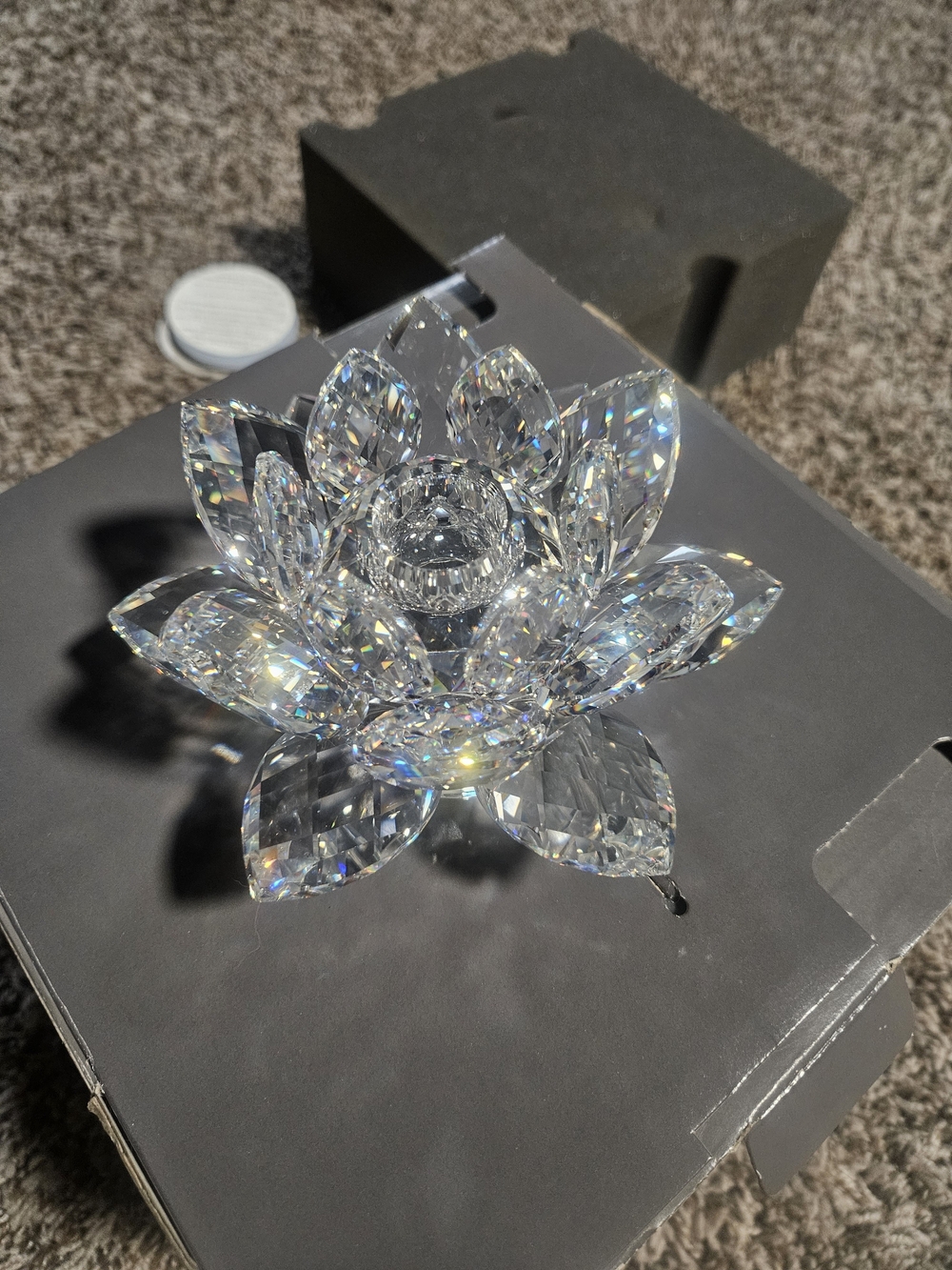 Swarovski Silver Logo Display Panel - Waterlilly Large BRAND NEW WITH ORIG BOX.